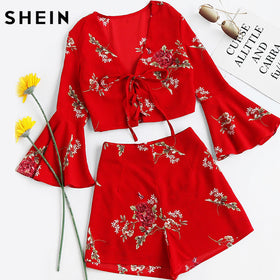 Red Floral Falre Sleeve